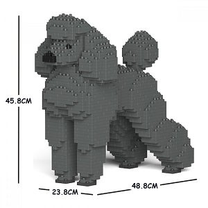 Poodle Medium - Dog Lego (Grey/Gray)